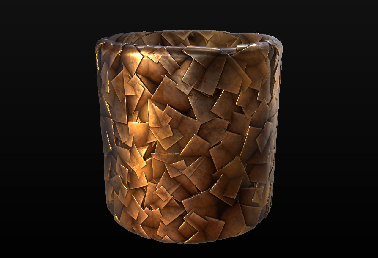 10 Seamless Metal Panels and Grids PBR Materials - Set 2 Texture_12