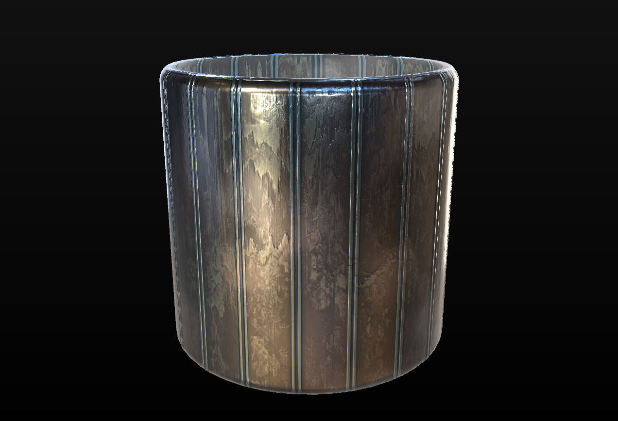 10 Seamless Metal Panels and Grids PBR Materials - Set 2 Texture_30