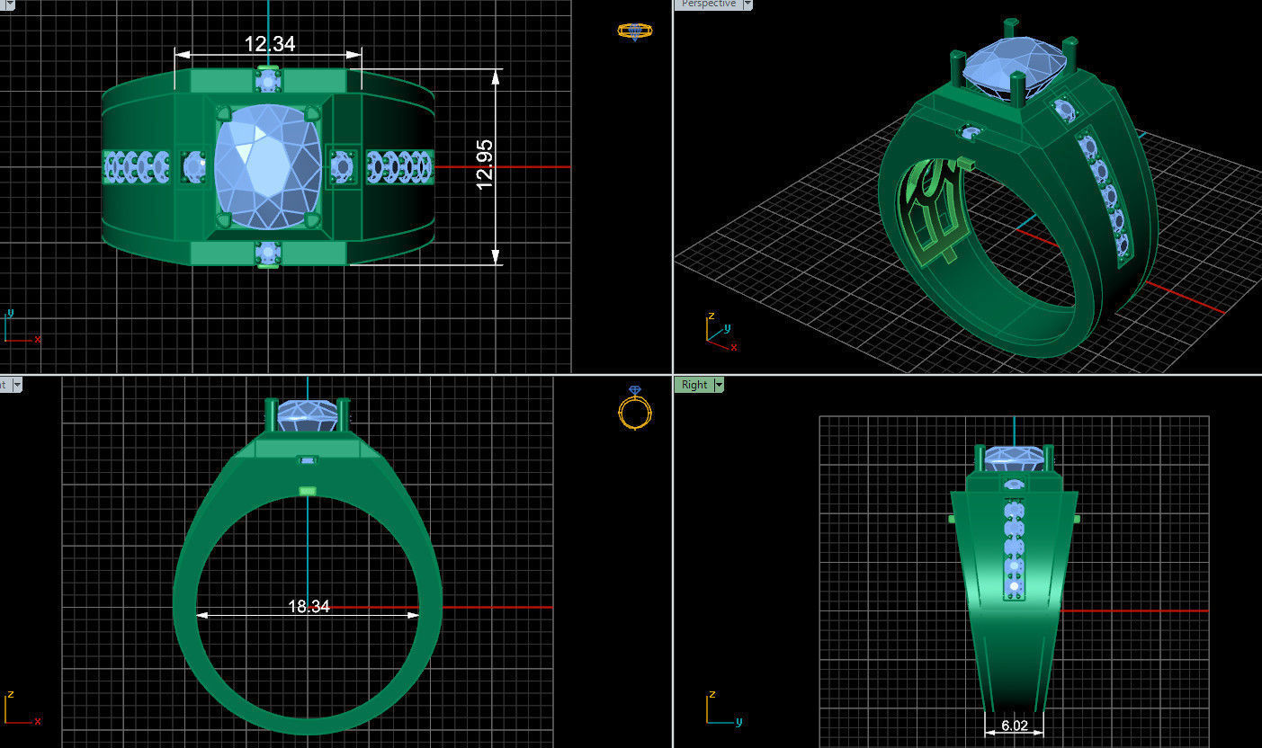 Ring 72  3D print model_6