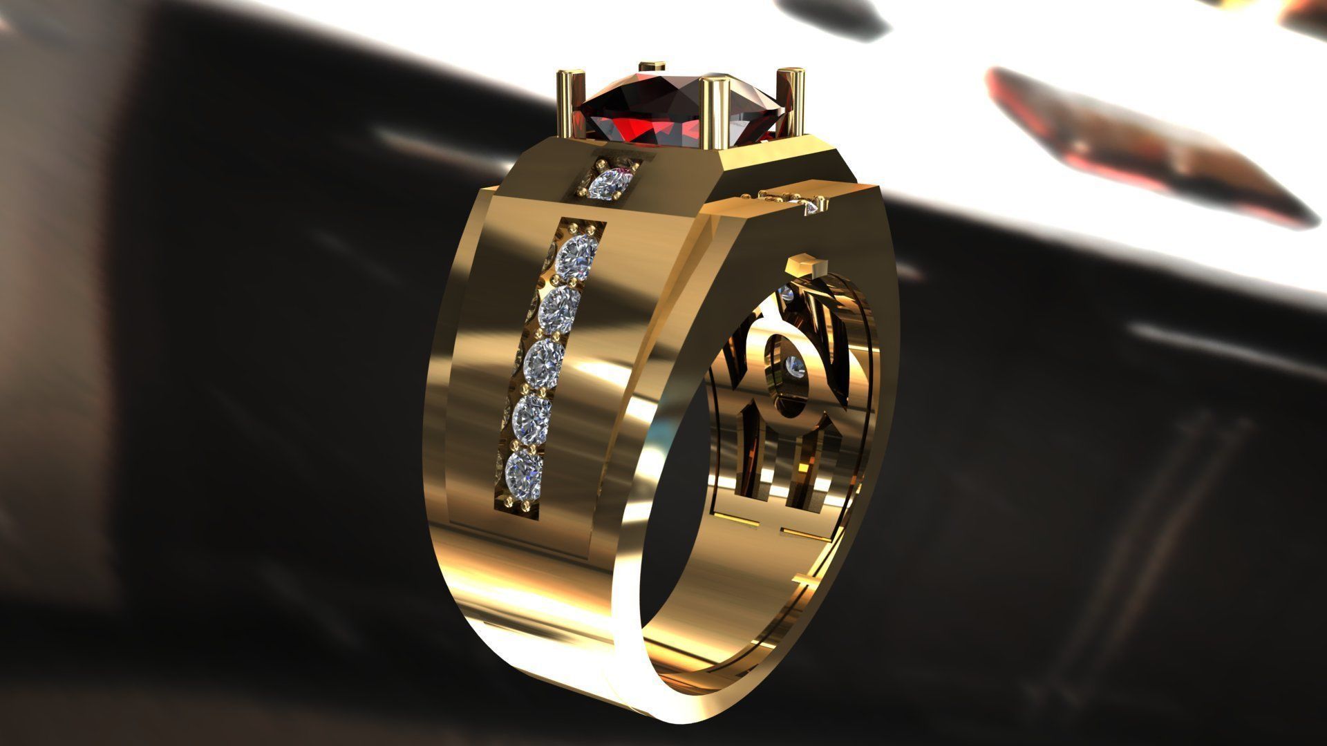 Ring 72  3D print model_5