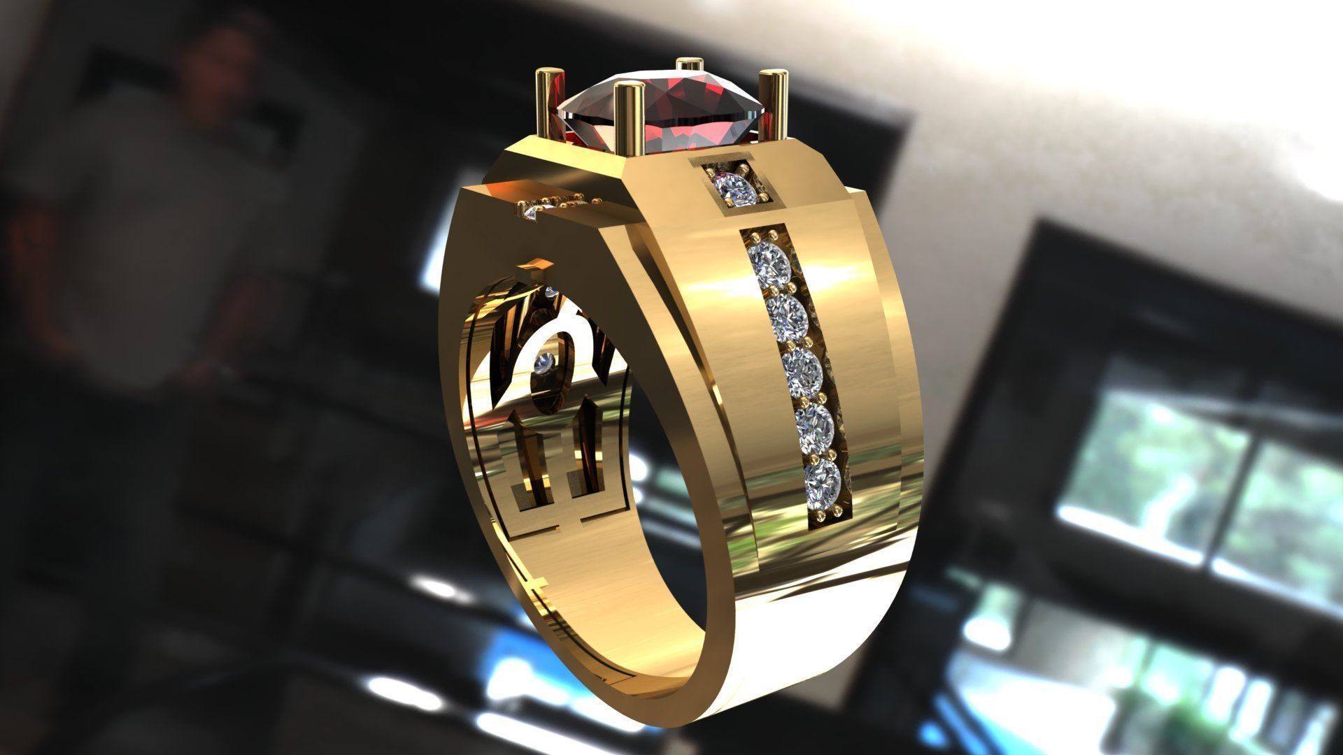 Ring 72  3D print model_4