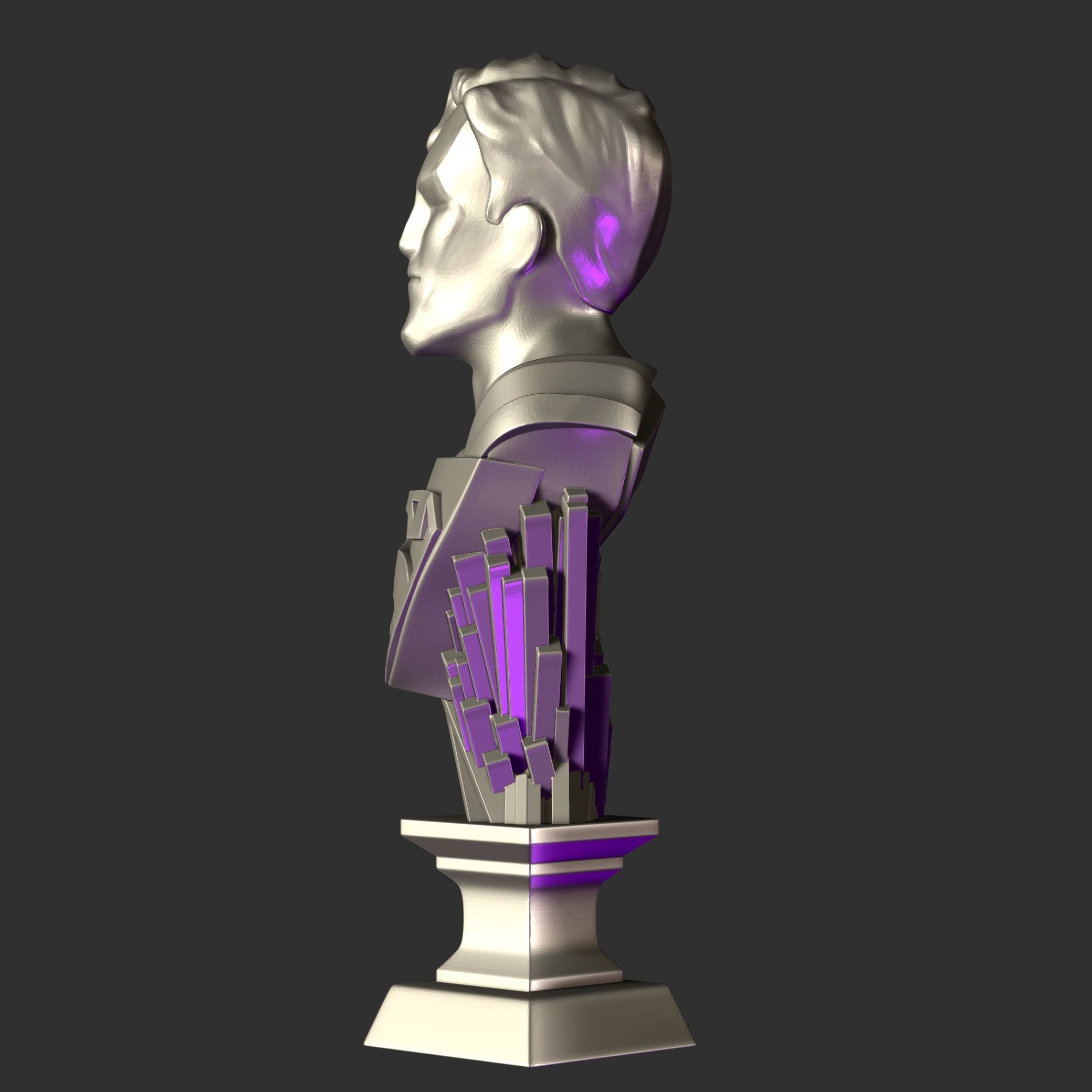 MINI BUST SUPERMAN 3D print model_7