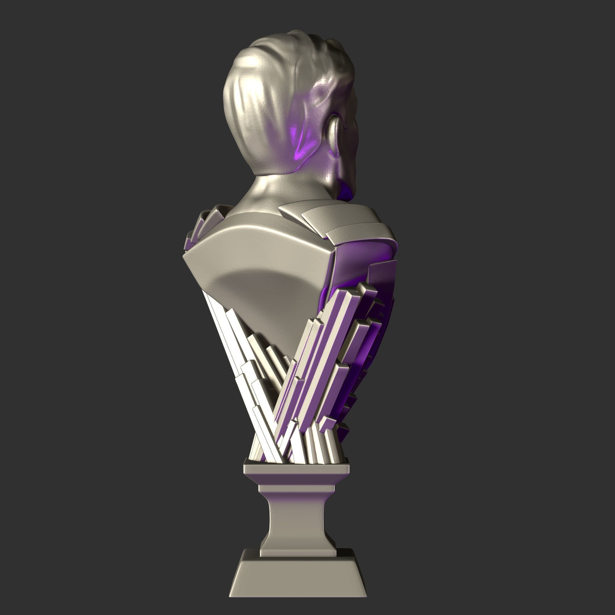 MINI BUST SUPERMAN 3D print model_4