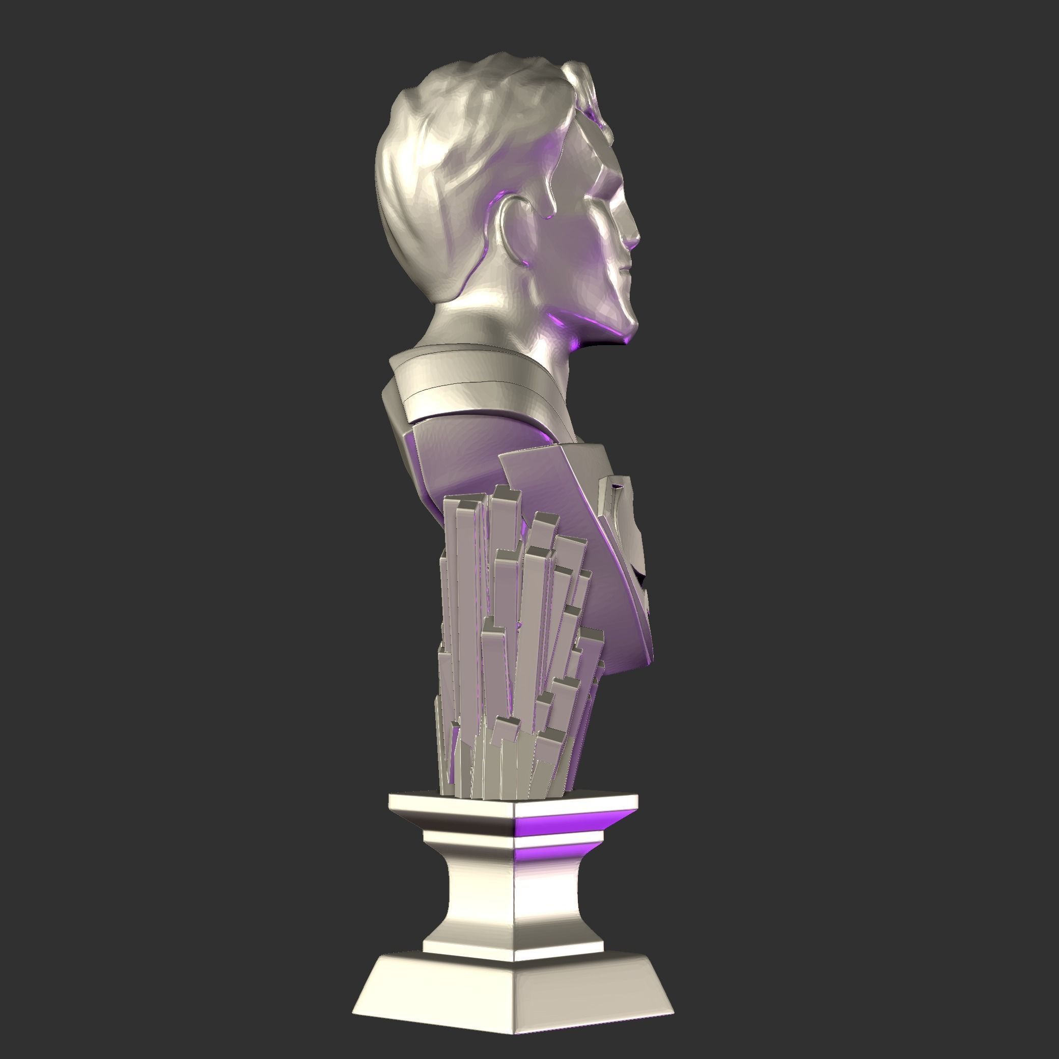 MINI BUST SUPERMAN 3D print model_3