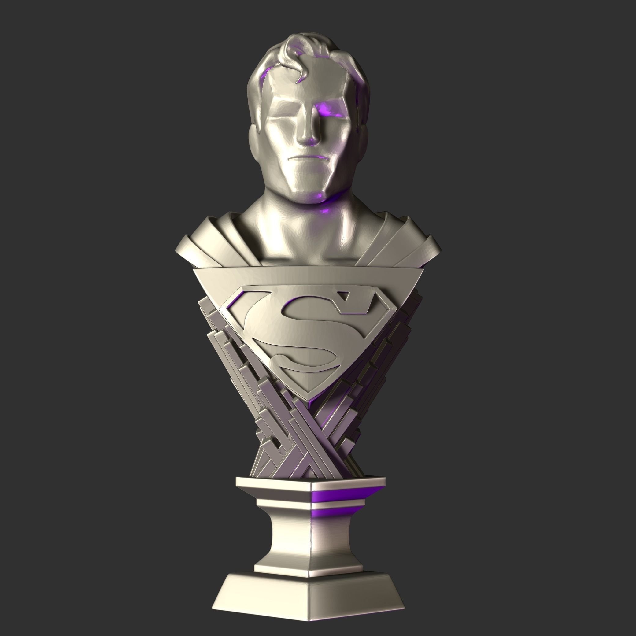 MINI BUST SUPERMAN 3D print model_1
