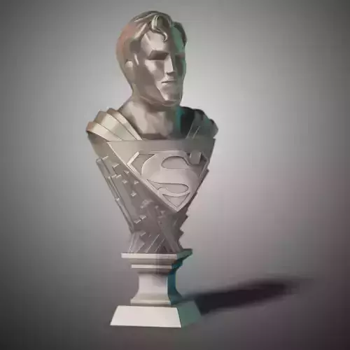 MINI BUST SUPERMAN 3D print model