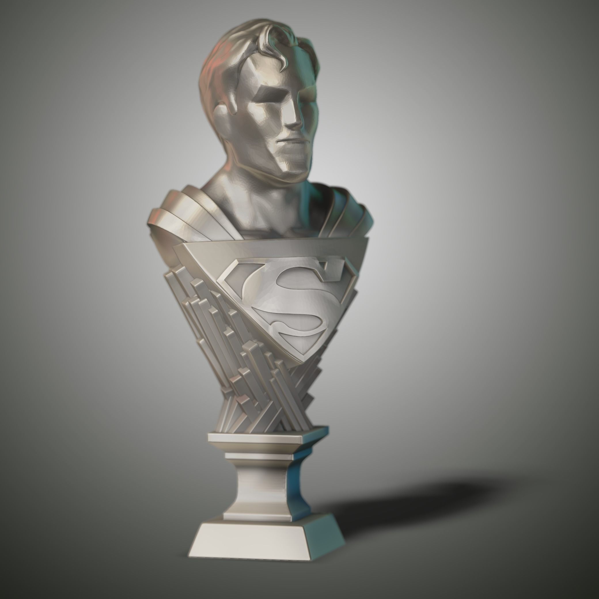 MINI BUST SUPERMAN 3D print model_0