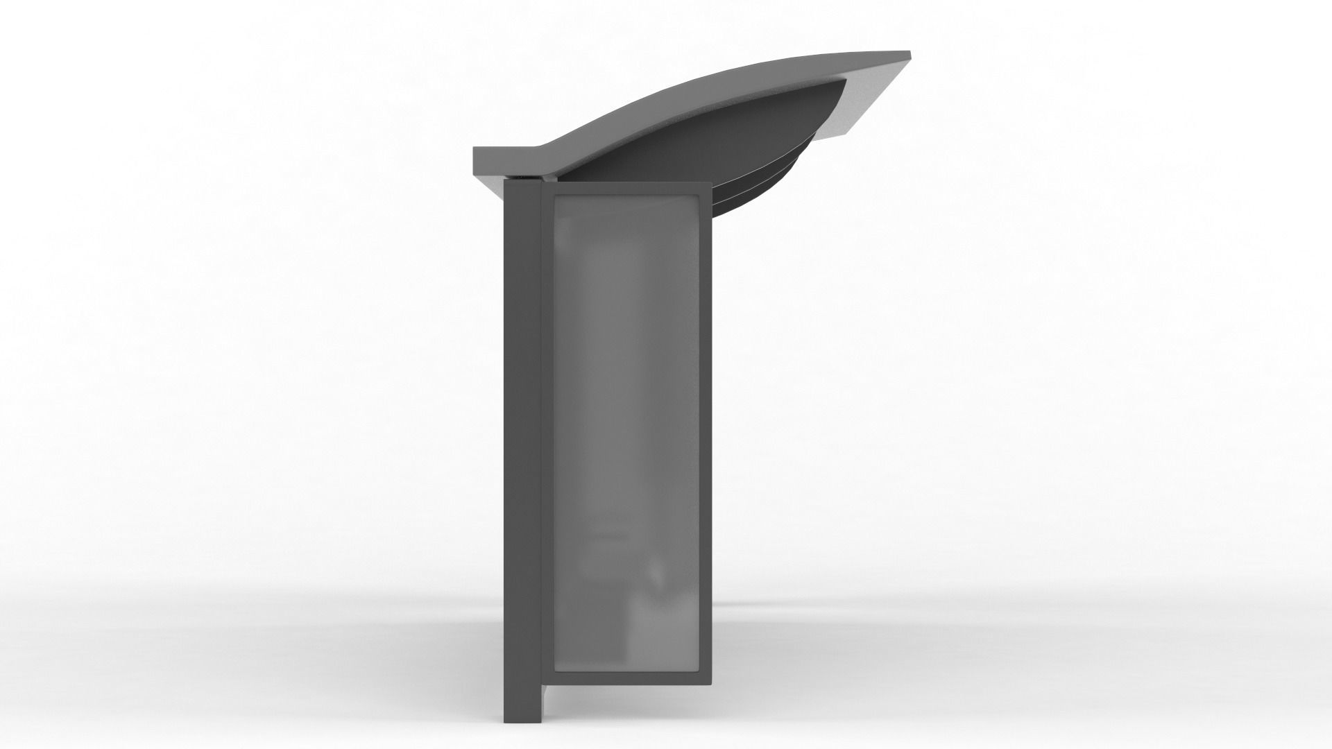 Bus Shelter 3D model_5