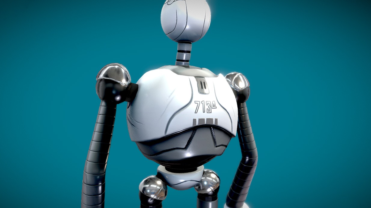 The Wild Robot Low-poly 3D model_6