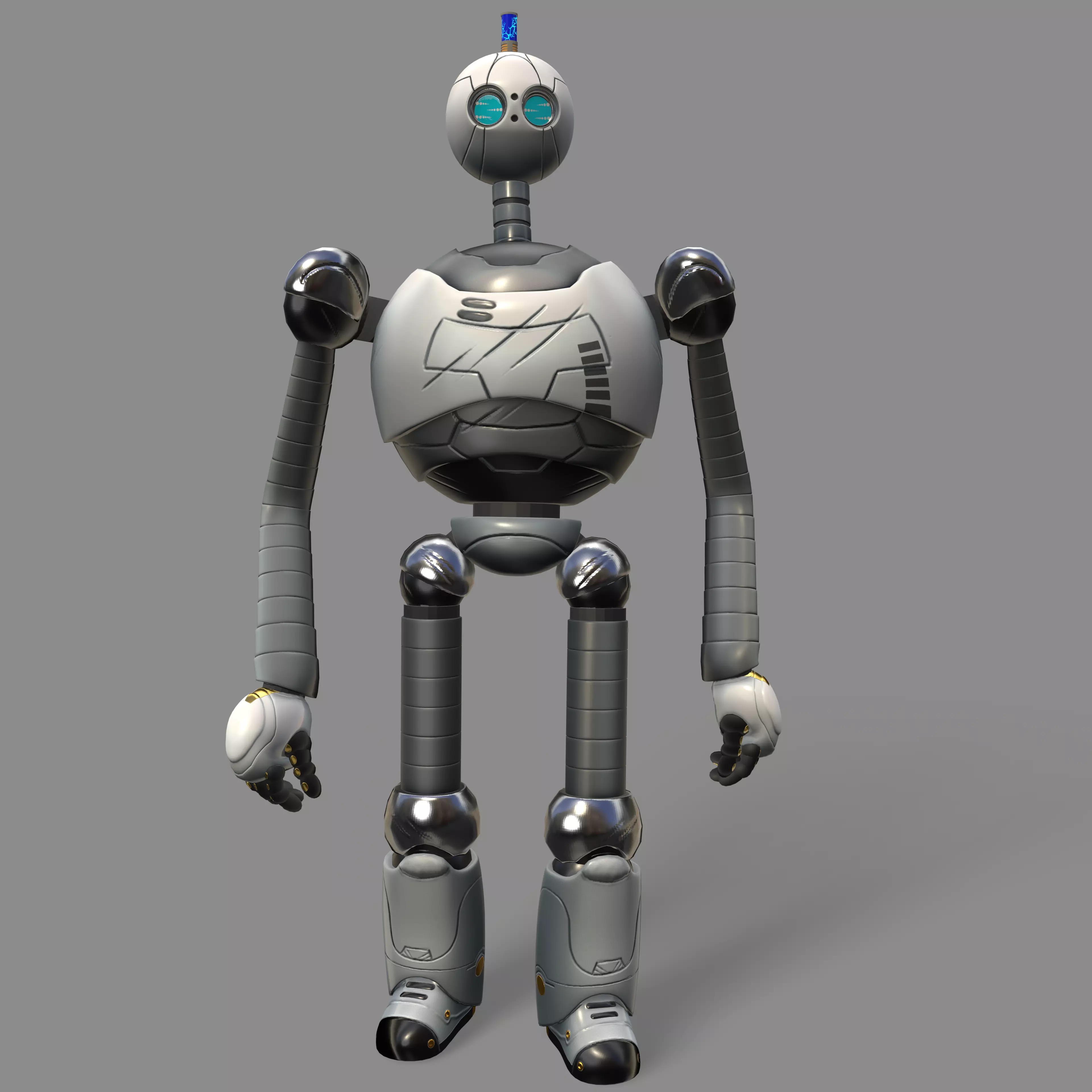 The Wild Robot Low-poly 3D model_0