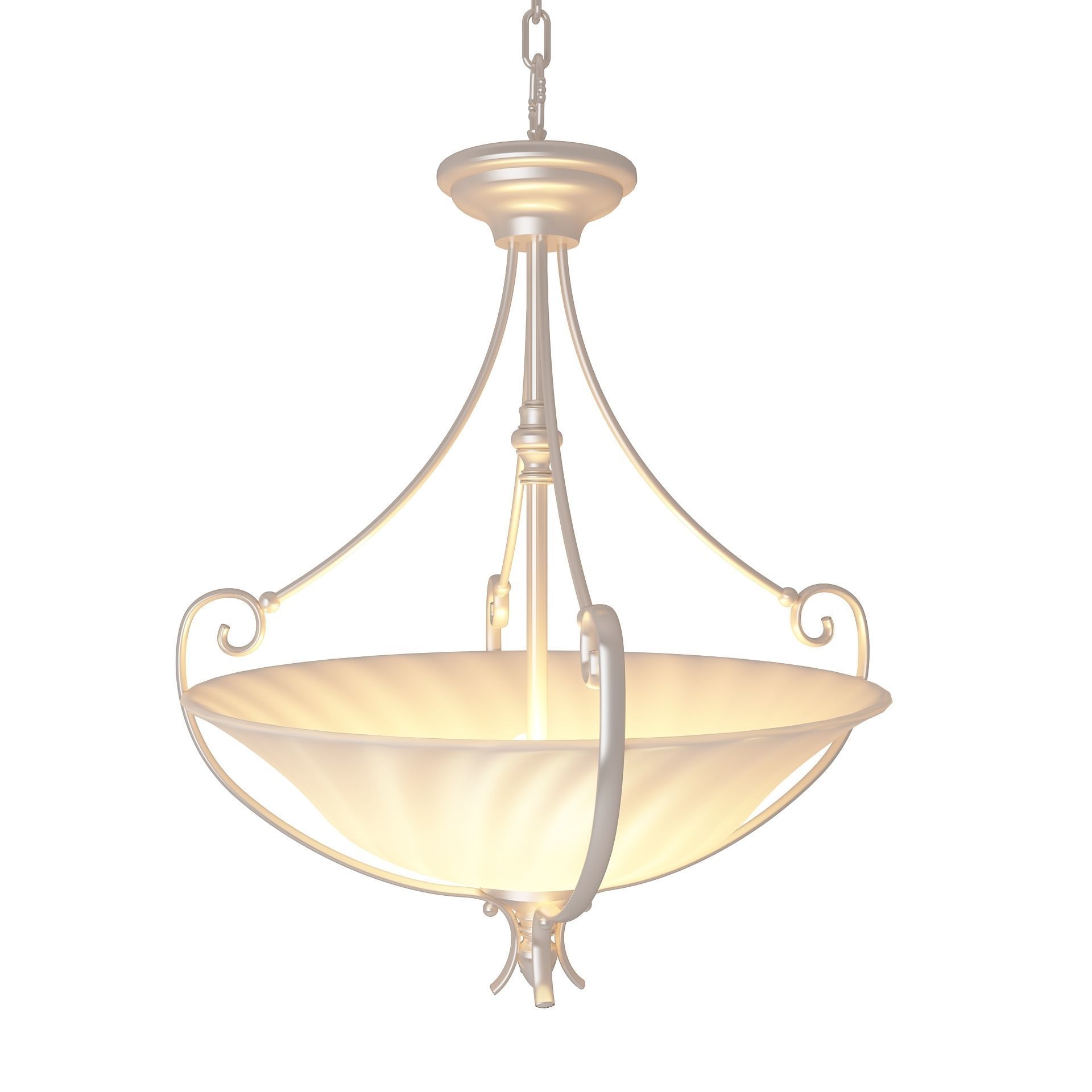 Classic Pendant Chandelier 3D model_1