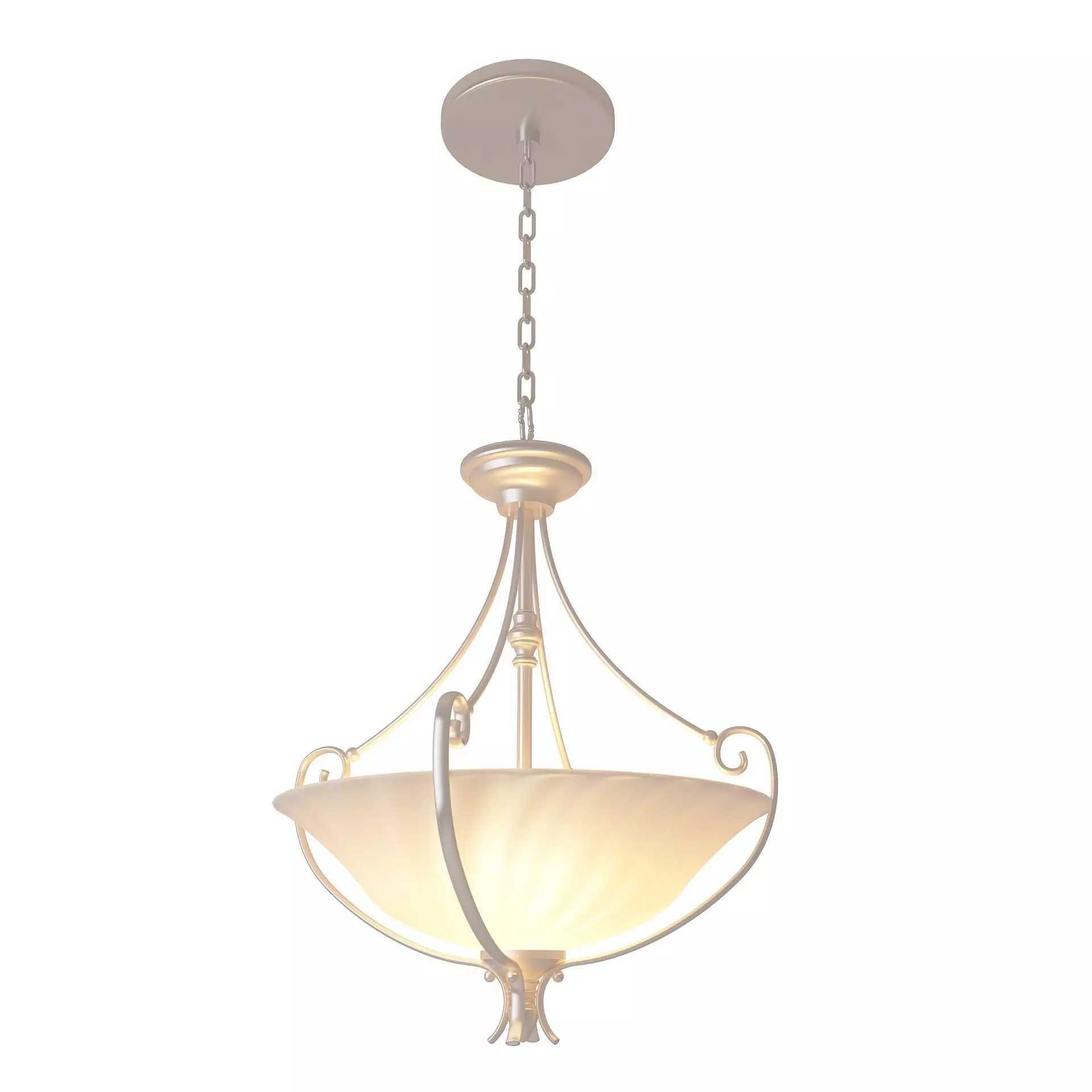 Classic Pendant Chandelier 3D model_0