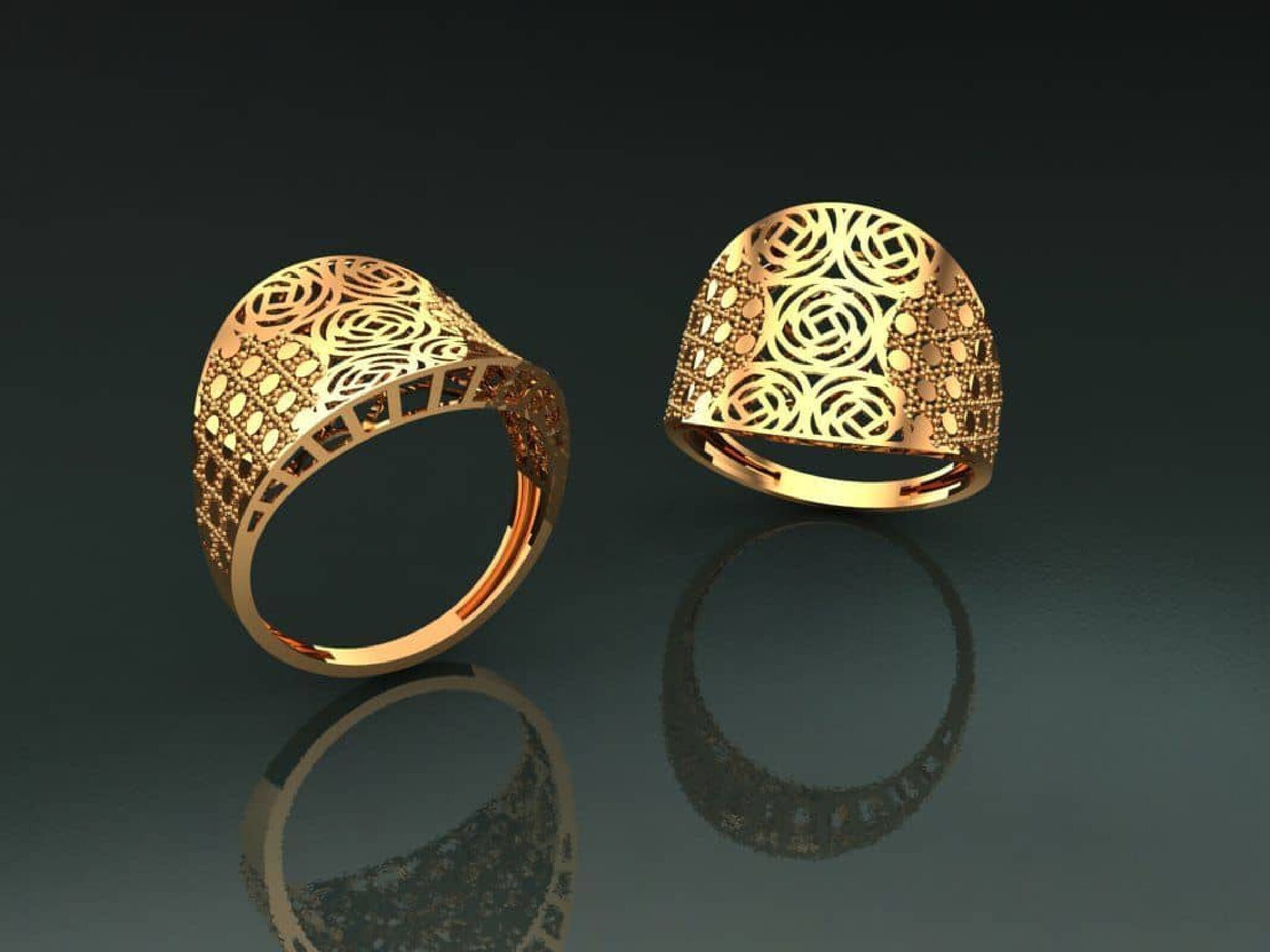 fusion turkishe rings  3D print model_2