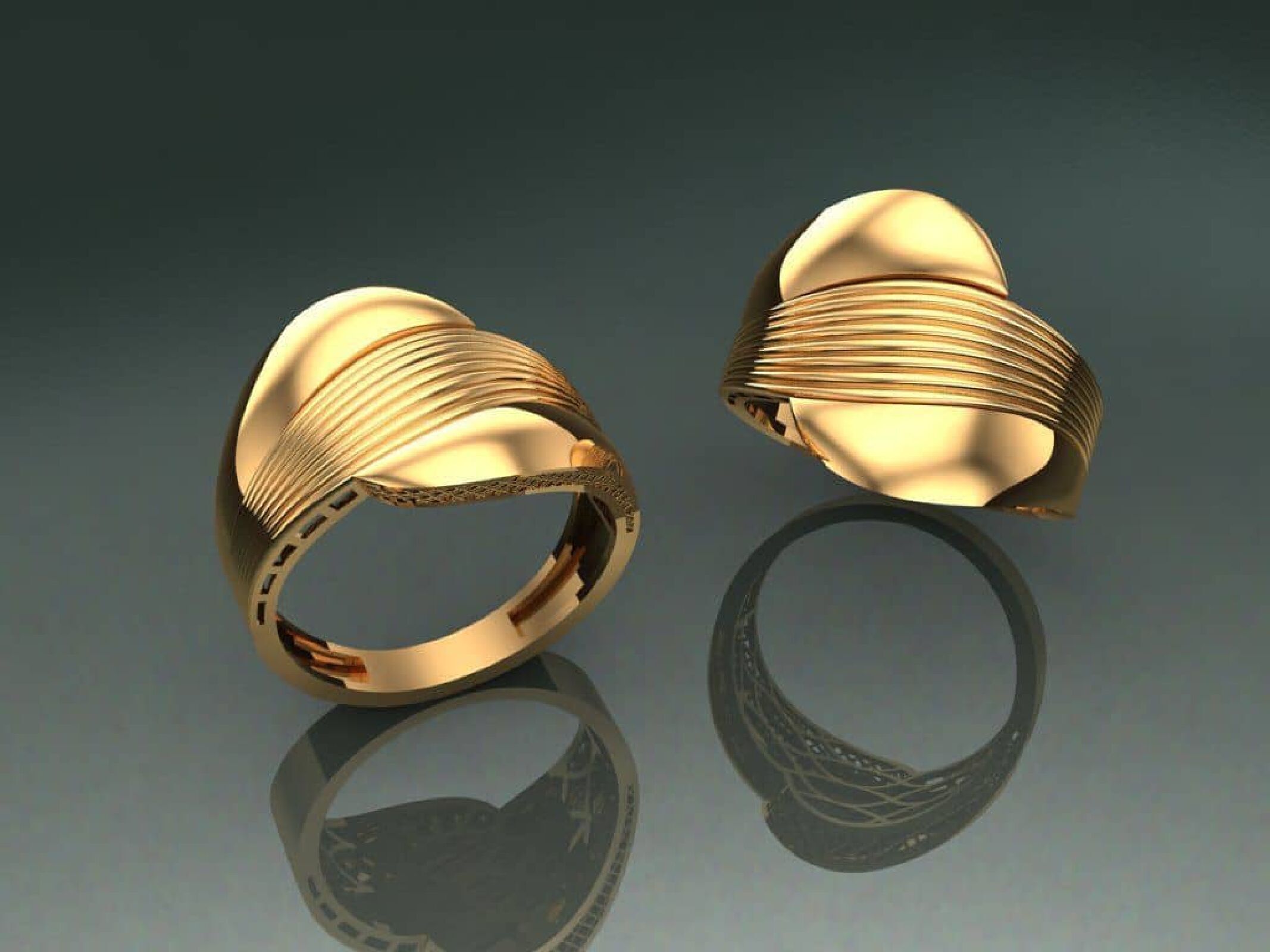 fusion turkishe rings  3D print model_4