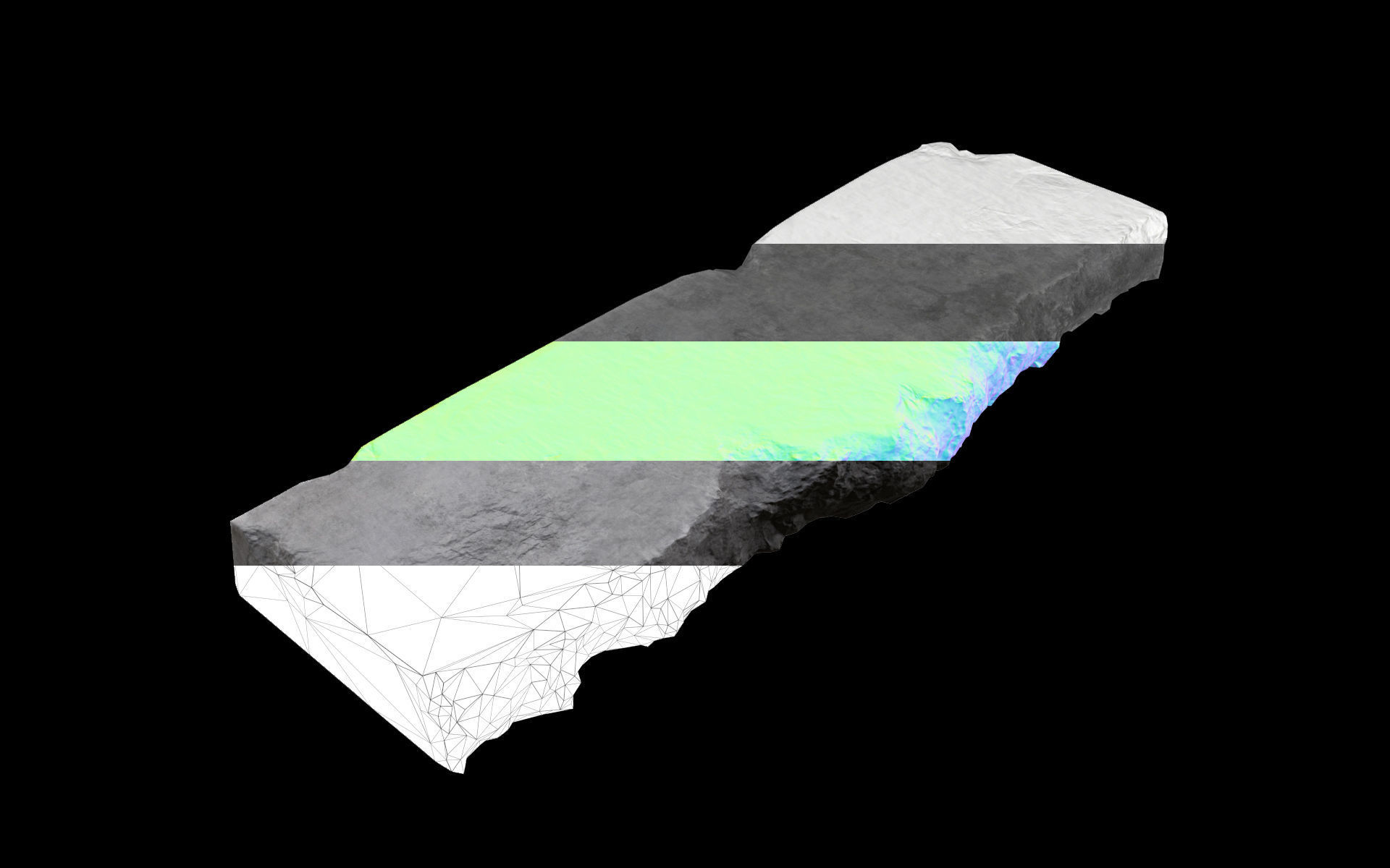 Concrete Debris 08 Low-poly 3D model_8