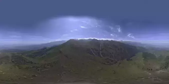 HDR - Mountains  City View