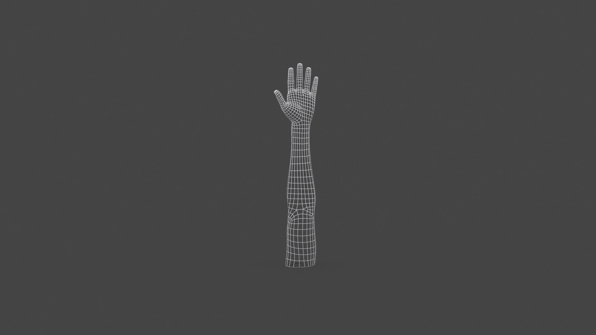 ARMS-002 Rigged left arm Low-poly 3D model_8