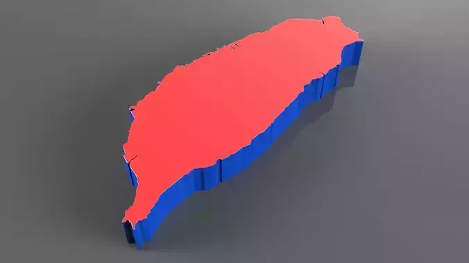 Taiwan 3D Map 3D model