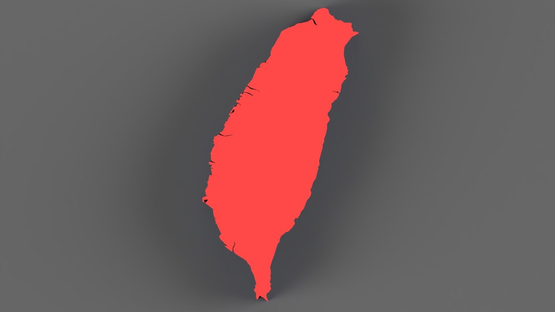 Taiwan 3D Map 3D model_3