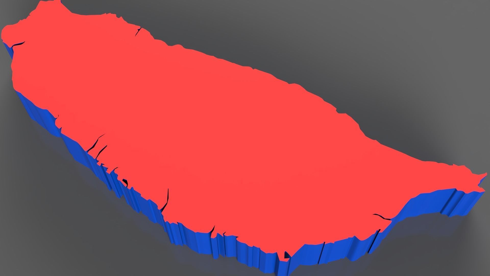 Taiwan 3D Map 3D model_4