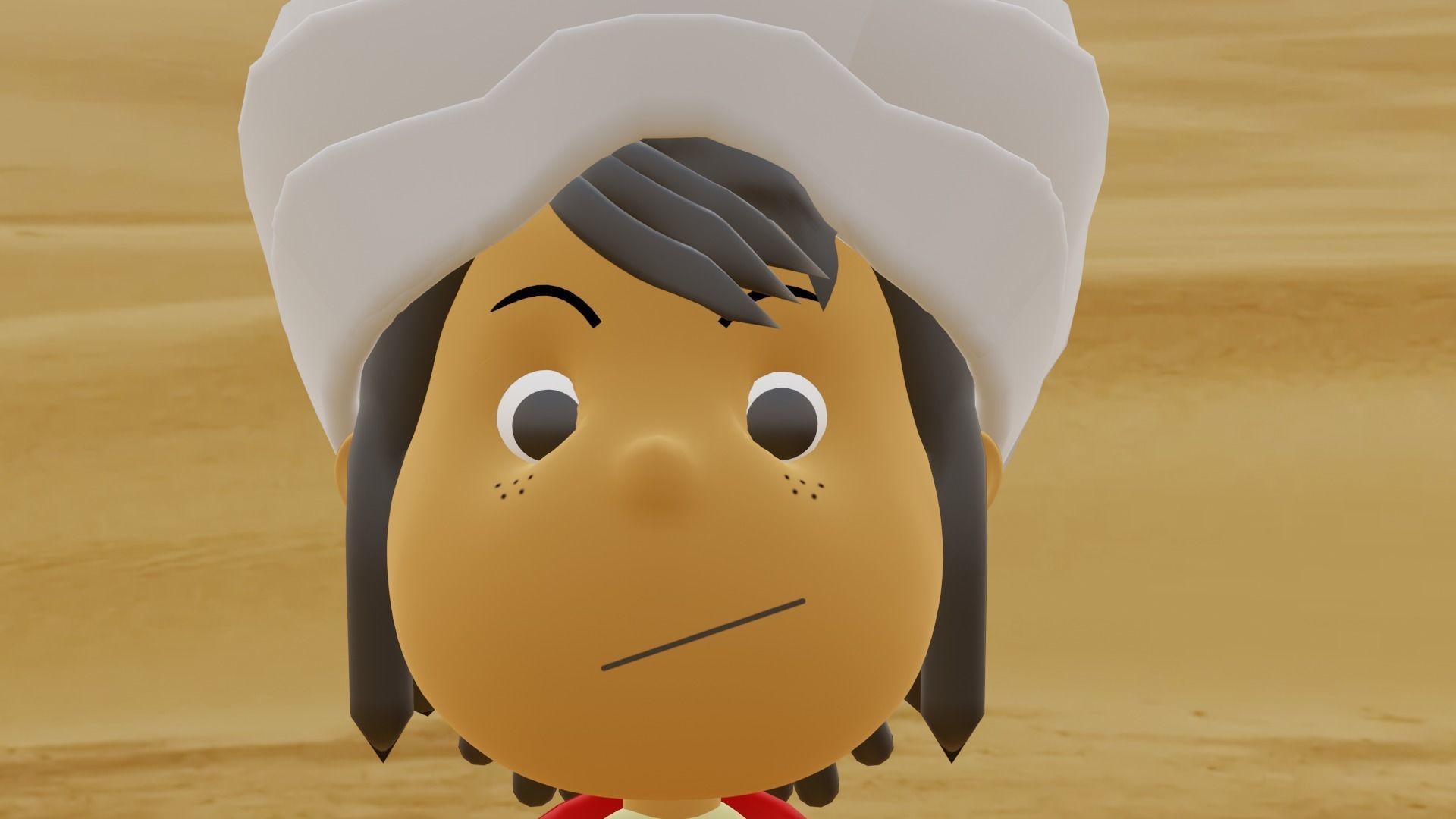 Sinbad cartoon character in desert 3D model_11