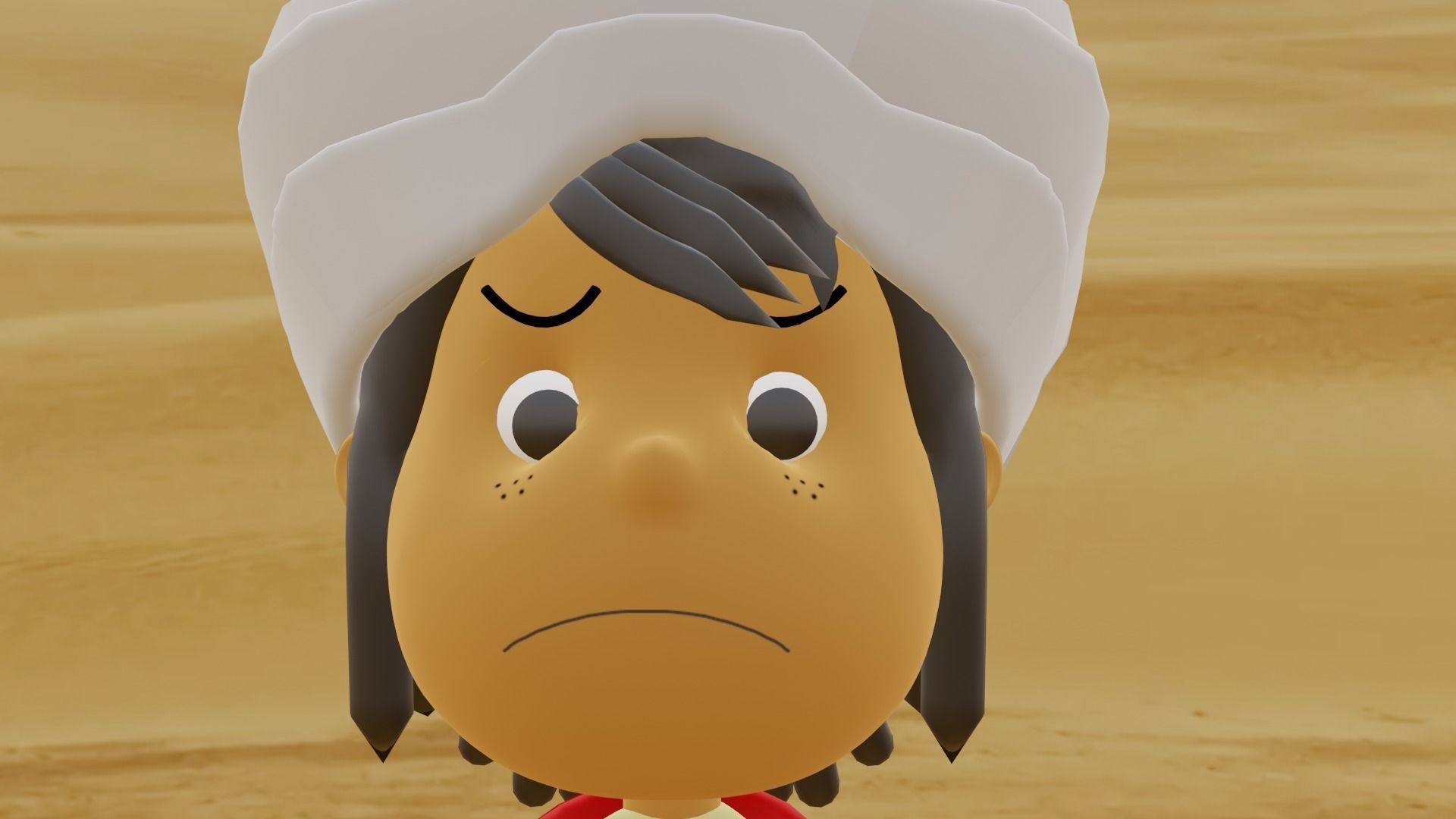 Sinbad cartoon character in desert 3D model_6