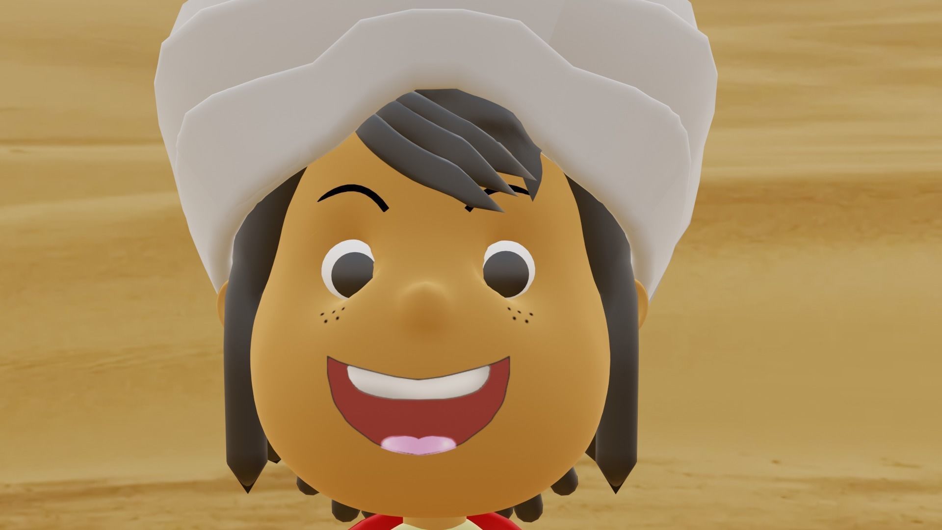 Sinbad cartoon character in desert 3D model_10