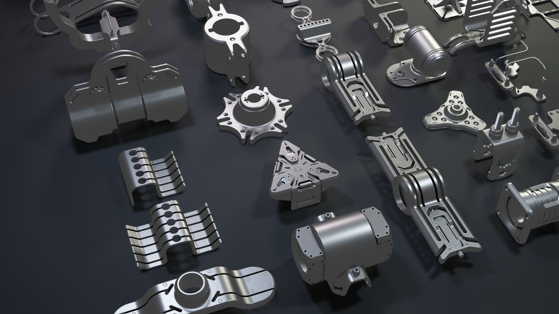 Sci-Fi Hard Surface KITBASH 65 DETAILS  3D model_3