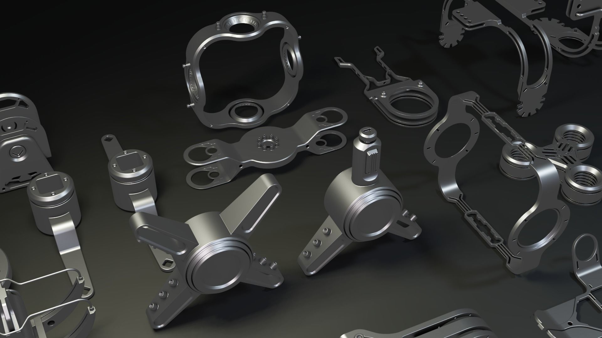 Sci-Fi Hard Surface KITBASH 65 DETAILS  3D model_6