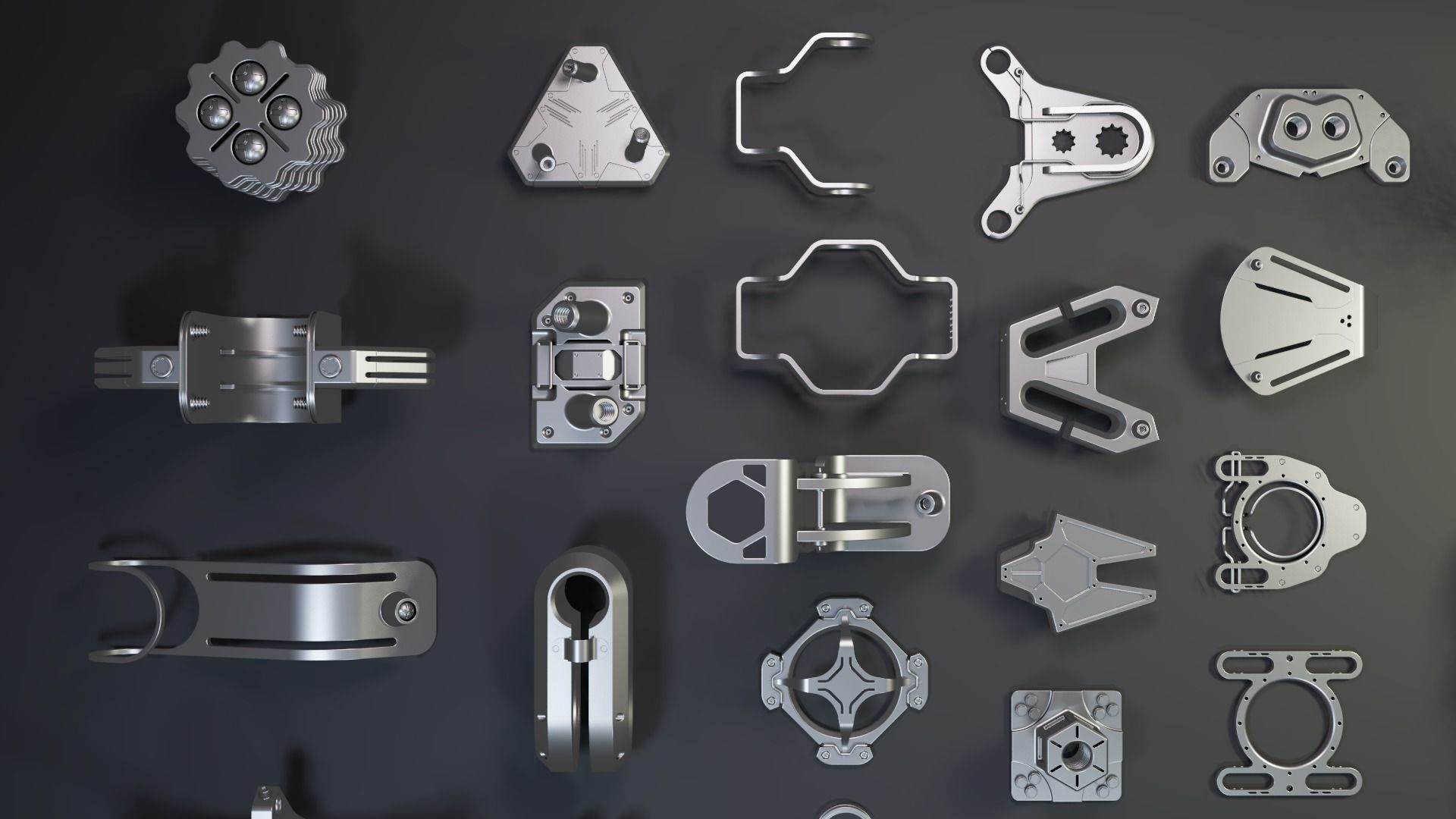 Sci-Fi Hard Surface KITBASH 65 DETAILS  3D model_2