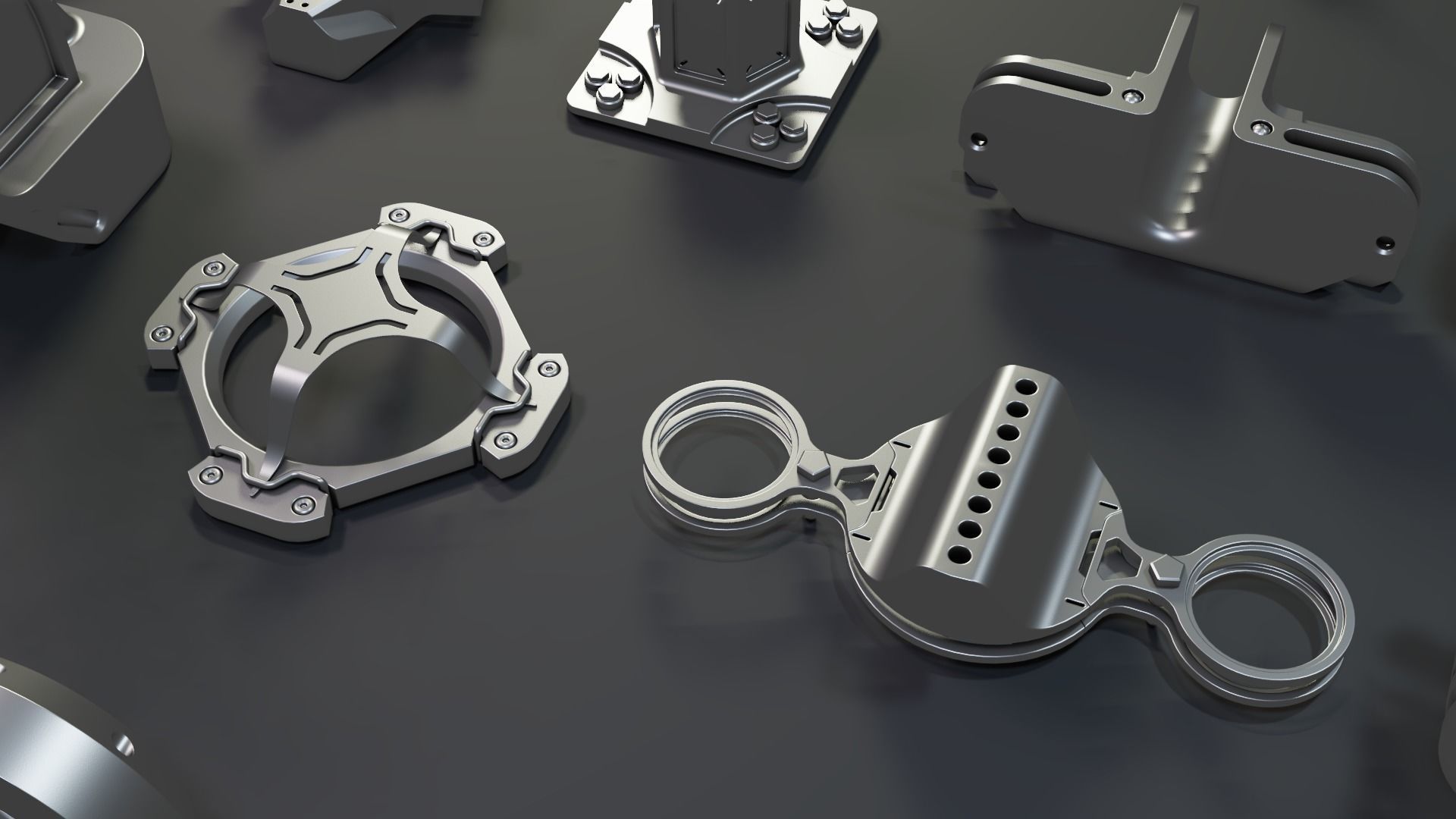 Sci-Fi Hard Surface KITBASH 65 DETAILS  3D model_5