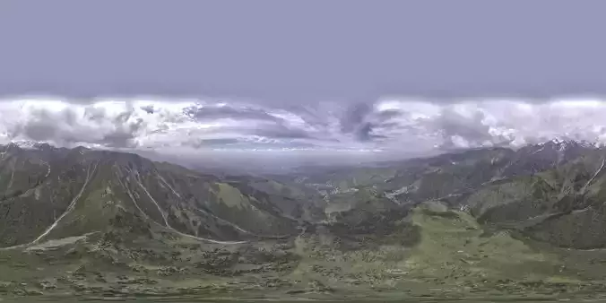 HDR - Mountains and Clouds