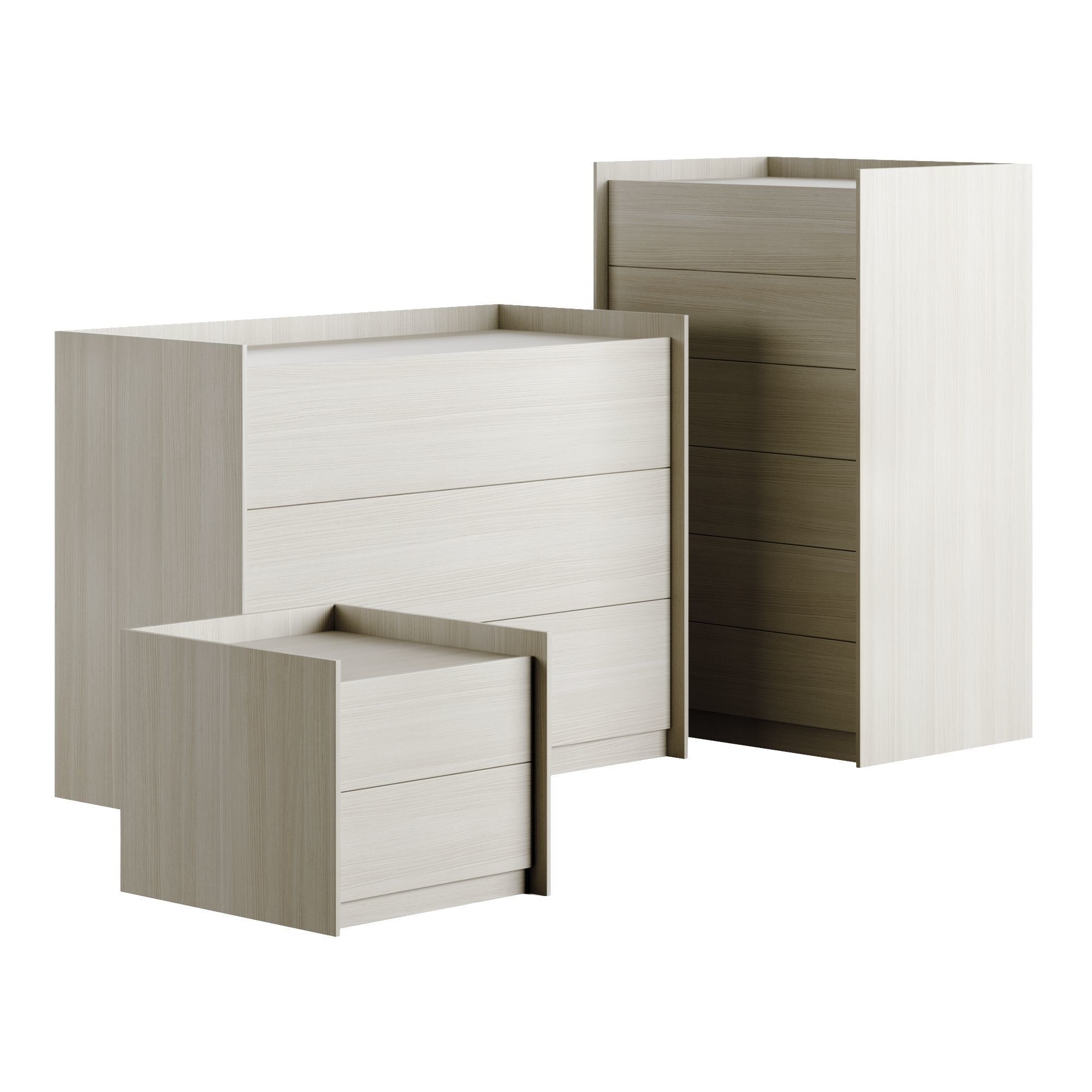 Laskasas Endy Tallboy Chest of Drawers 3D model_1