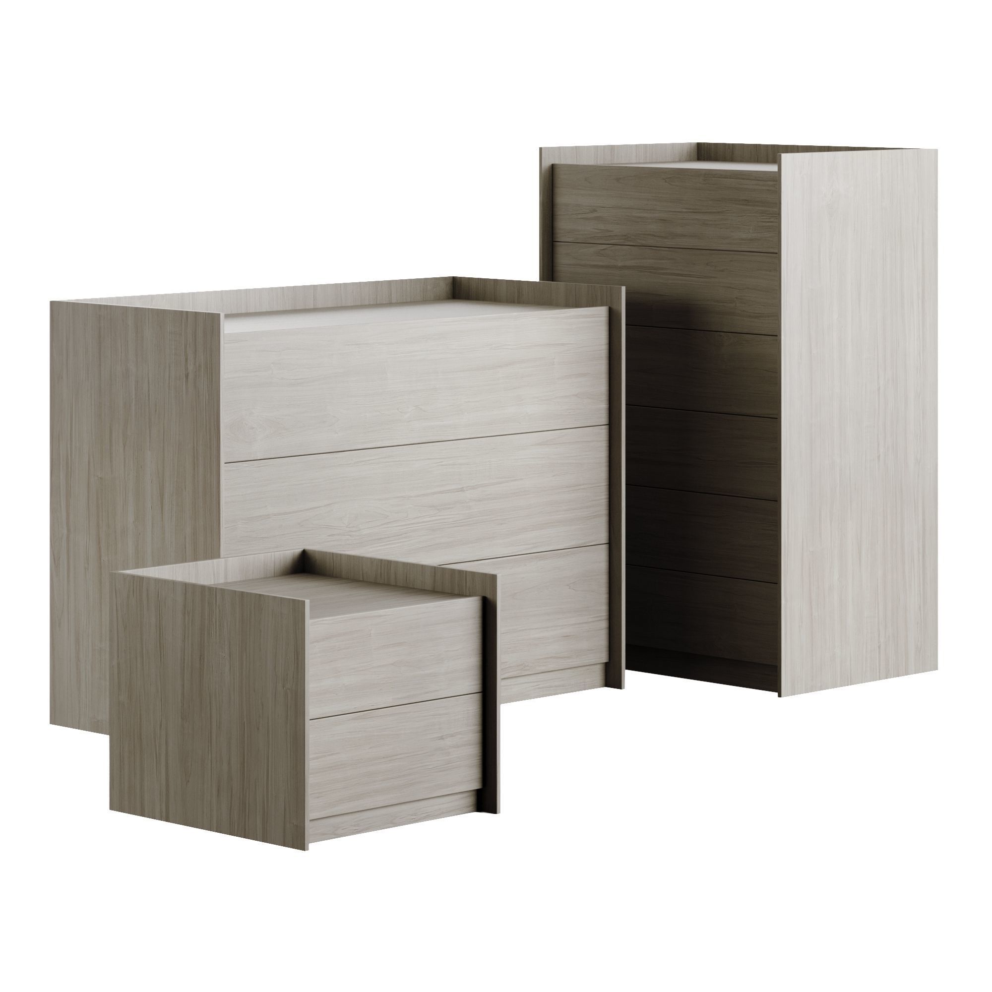 Laskasas Endy Tallboy Chest of Drawers 3D model_8