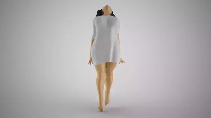 Exorcise woman in dress