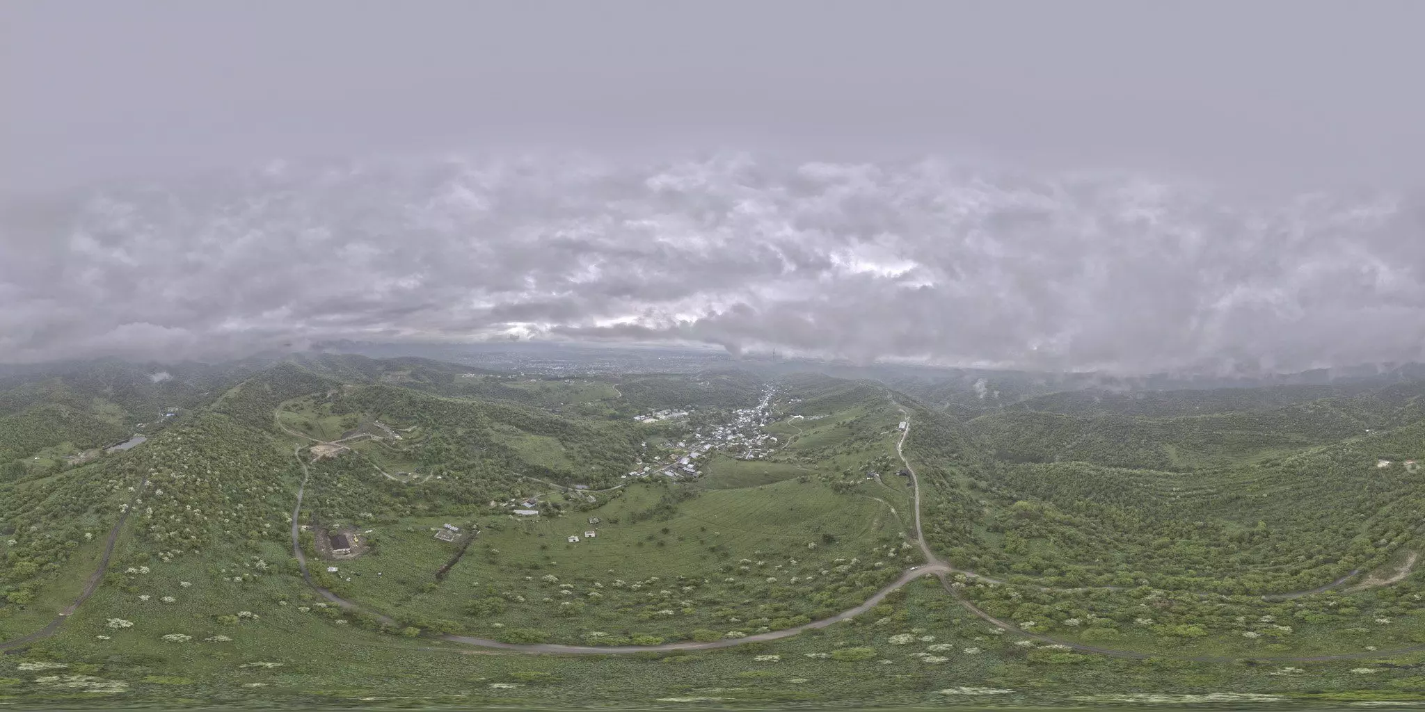 HDR - Mountains View from The Clouds Height 3D model_0