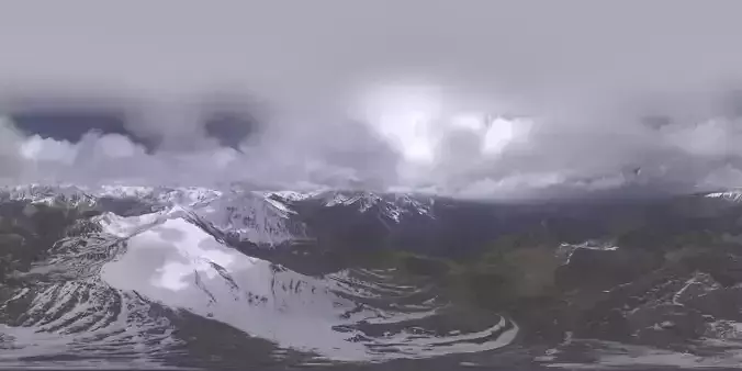 HDR - Snow Mountain Peaks 3D model
