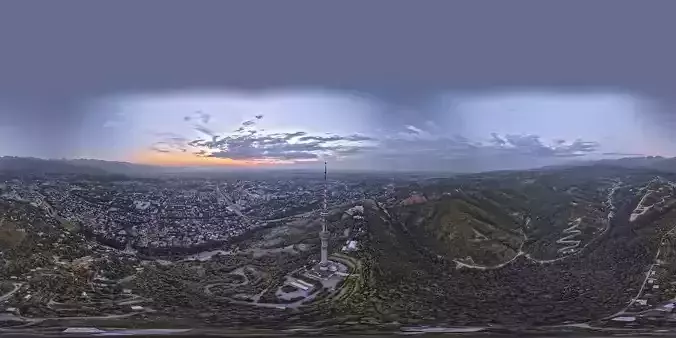 HDR - Television Tower and City