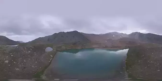 HDR - Titov Moraine Lakes