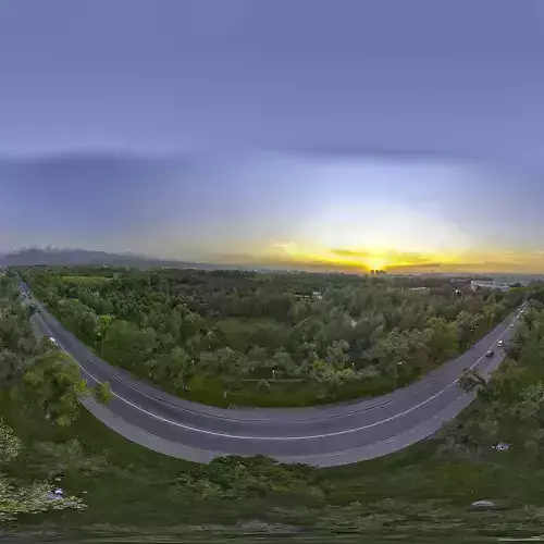 HDR - Sunset Over The Arboretum