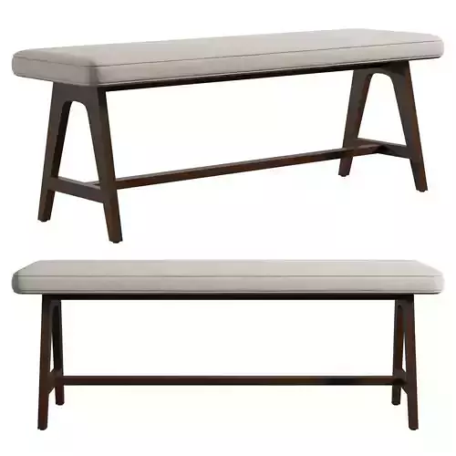Mid-Century A-Frame Dining Bench