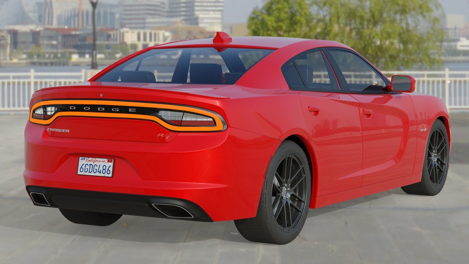 Dodge Charger R-T 2015 3D model_6