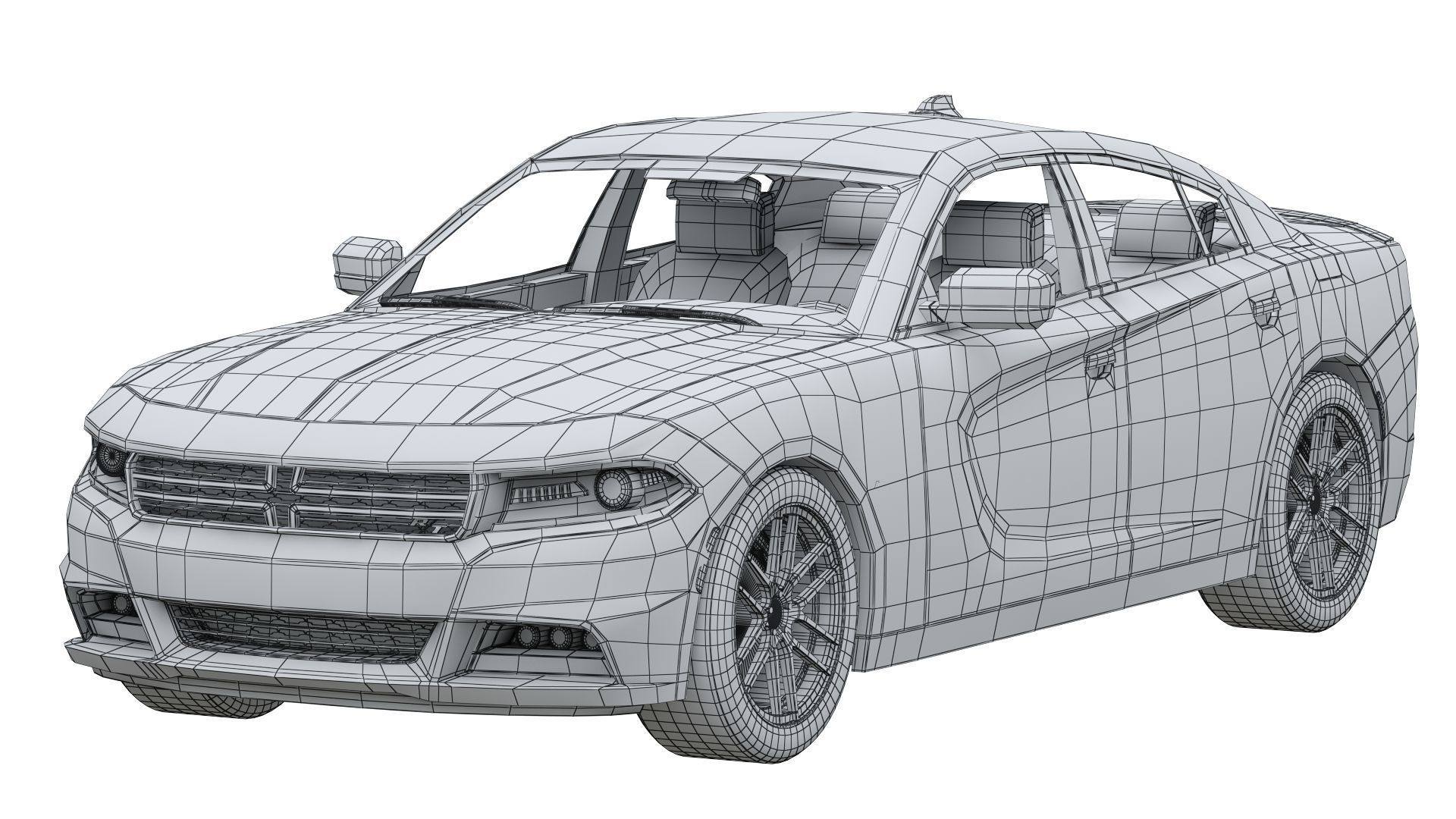 Dodge Charger R-T 2015 3D model_7