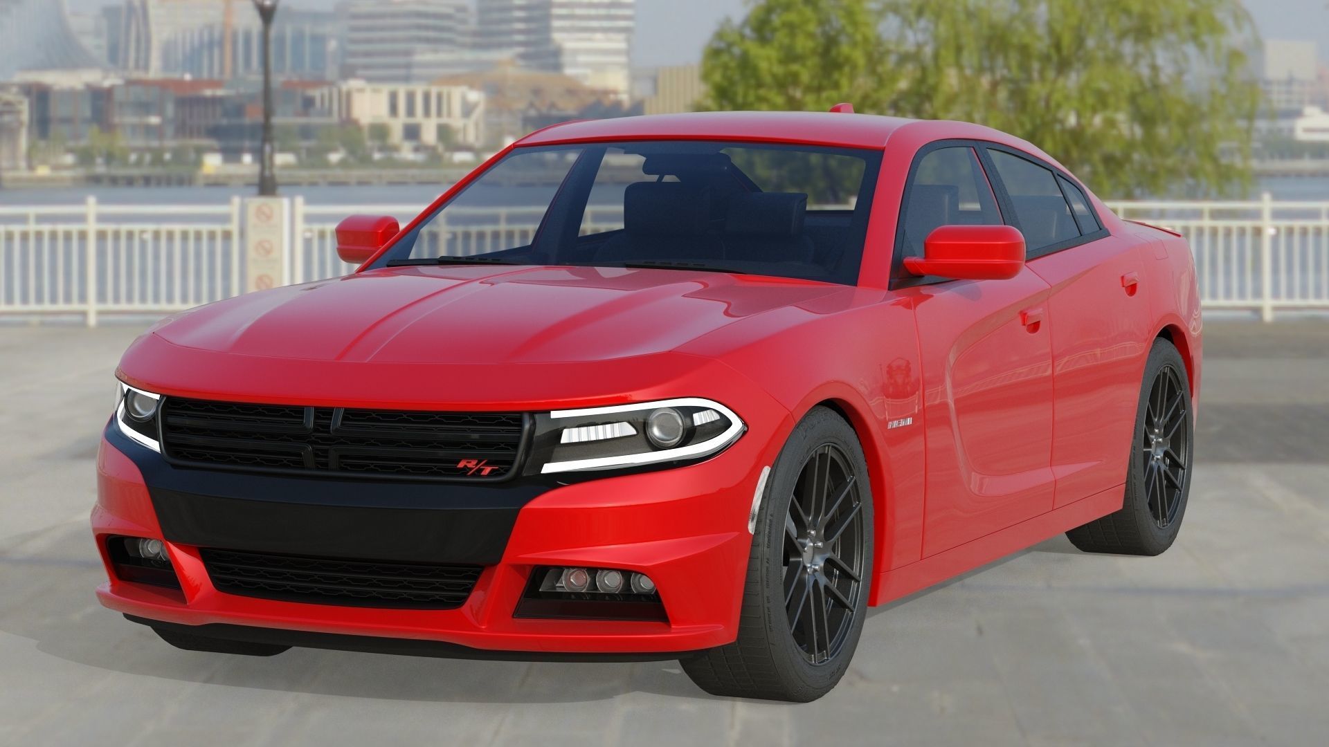 Dodge Charger R-T 2015 3D model_5