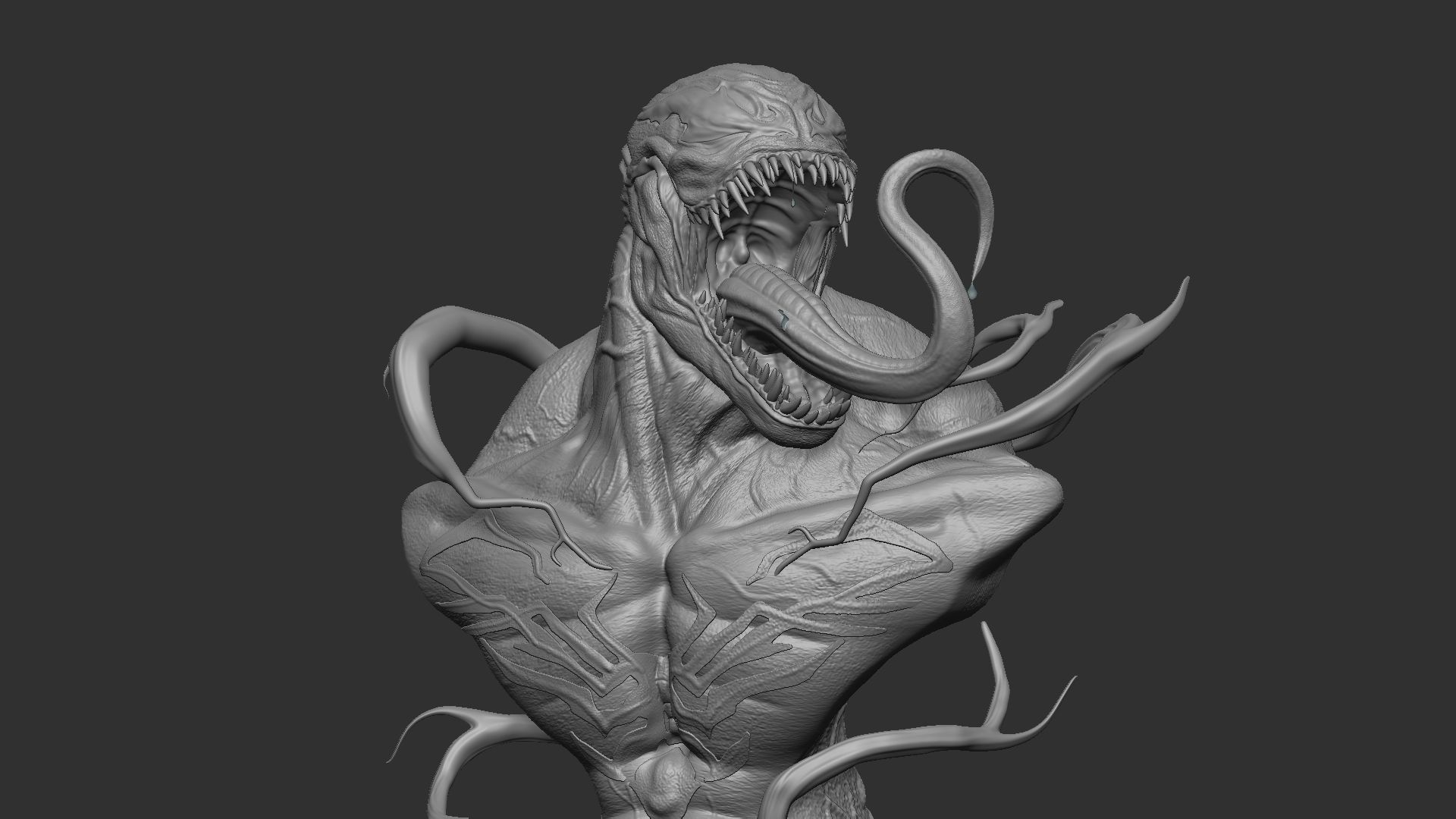 Venom Bust 3D model_9