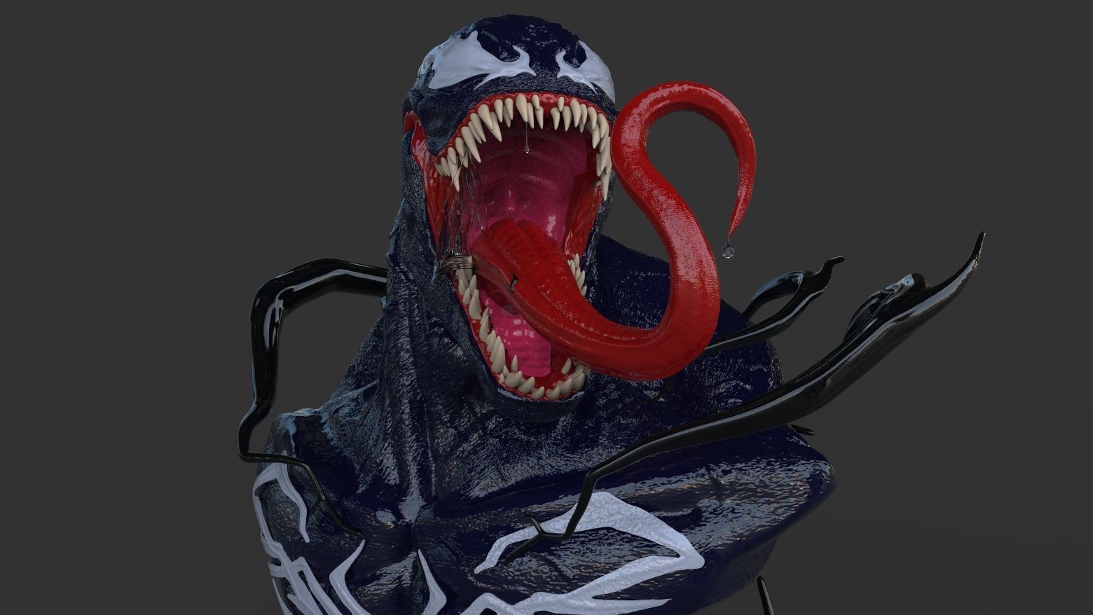 Venom Bust 3D model_1