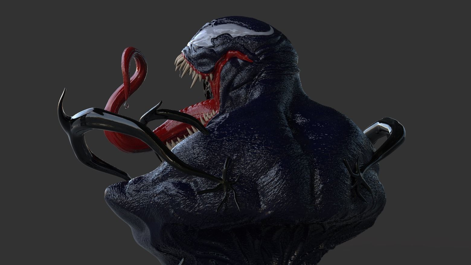 Venom Bust 3D model_3