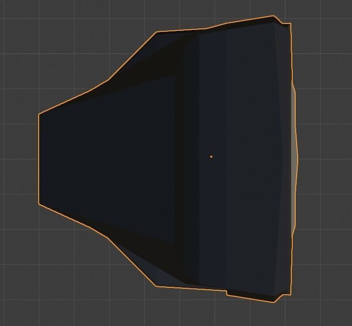 Old 2000s CRT TV - Low - Poly Low-poly 3D model_11