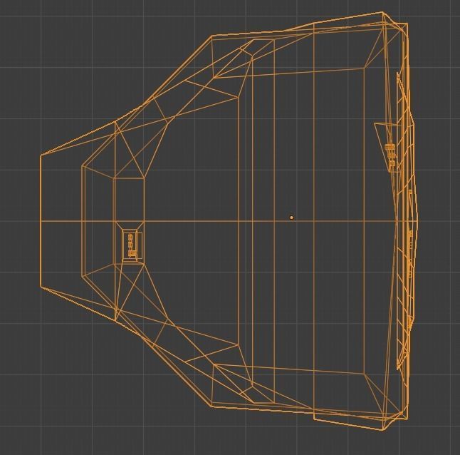 Old 2000s CRT TV - Low - Poly Low-poly 3D model_12