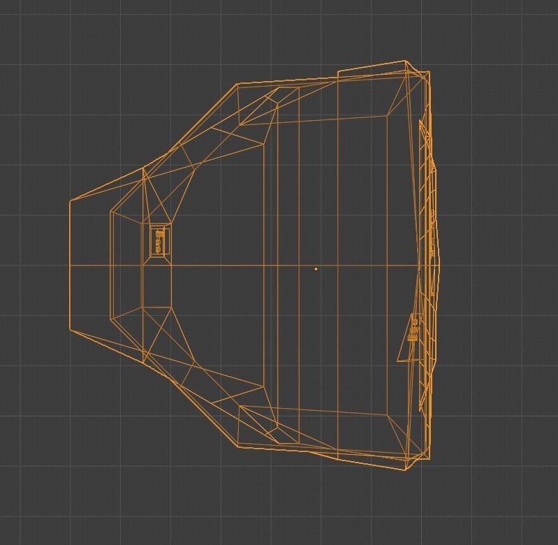 Old 2000s CRT TV - Low - Poly Low-poly 3D model_5